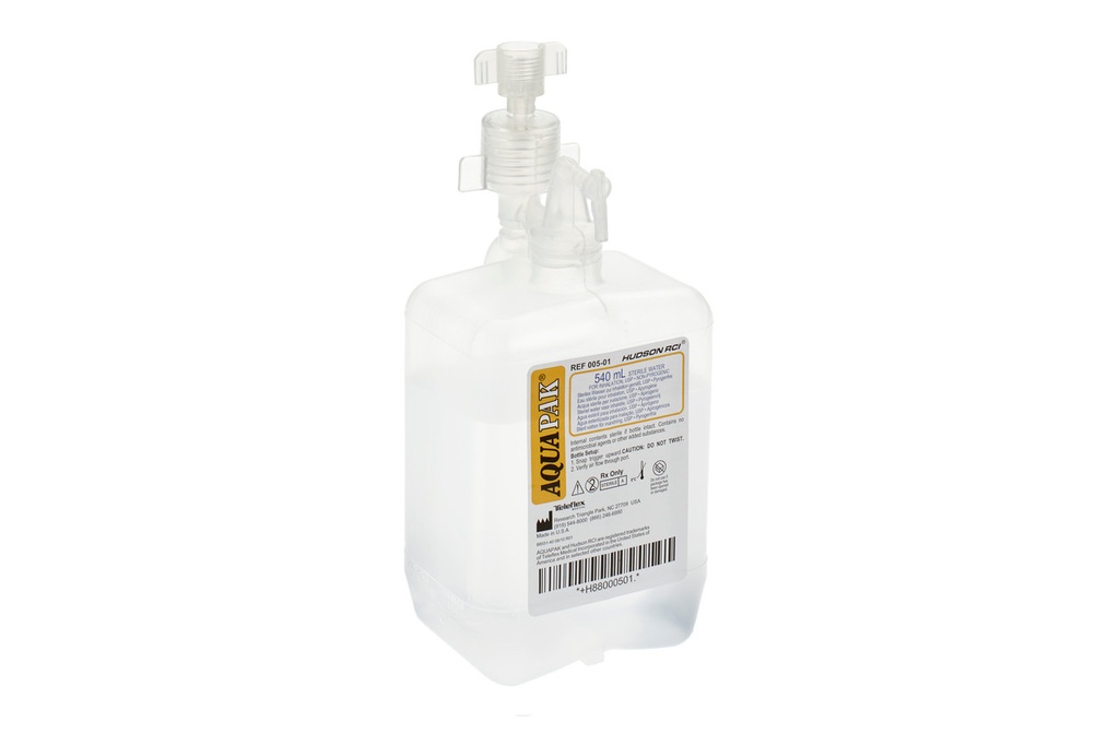 Aquapak 540ml agua esterial con adaptador 040